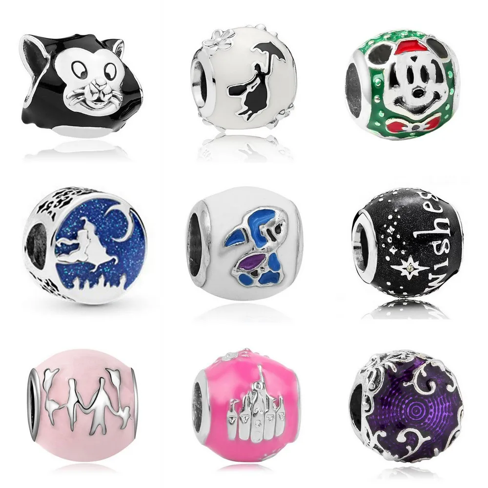 Silver Cat Christmas Mickey Aladdin Magic Carpet Ride charms heart Beads Fits Original Pandora Charms Bracelet Jewelry Making
Silver Cat Christmas Mickey Aladdin Magic Carpet Ride charms heart Beads Fits Original Pandora Charms Bracelet Jewelry Making