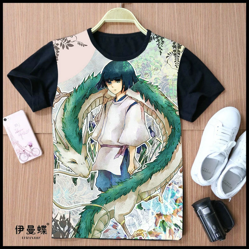 Miyazaki Hayao Spirited Away T-Shirt Fashion Full Print Spirited Away T-Shirt Tees Top T Shirt Mens Casual Black Anime T Shirt
Miyazaki Hayao Spirited Away T-Shirt Fashion Full Print Spirited Away T-Shirt Tees Top T Shirt Mens Casual Black Anime T Shirt