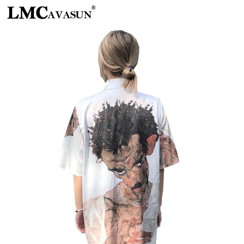 LMCAVASUN Female Shirts V-neck Tops Vintage Women Blouse Harajuku Casual Loose hip hop short sleeve shirt Chiffon Shirt
LMCAVASUN Female Shirts V-neck Tops Vintage Women Blouse Harajuku Casual Loose hip hop short sleeve shirt Chiffon Shirt