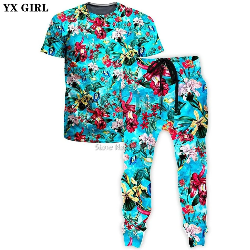 YX GIRL Men Women streetwear Fashion T-Shirt Blue Floral T-Shirt And Joggers Combo 3d Printed summer Casual t shirt
YX GIRL Men Women streetwear Fashion T-Shirt Blue Floral T-Shirt And Joggers Combo 3d Printed summer Casual t shirt
