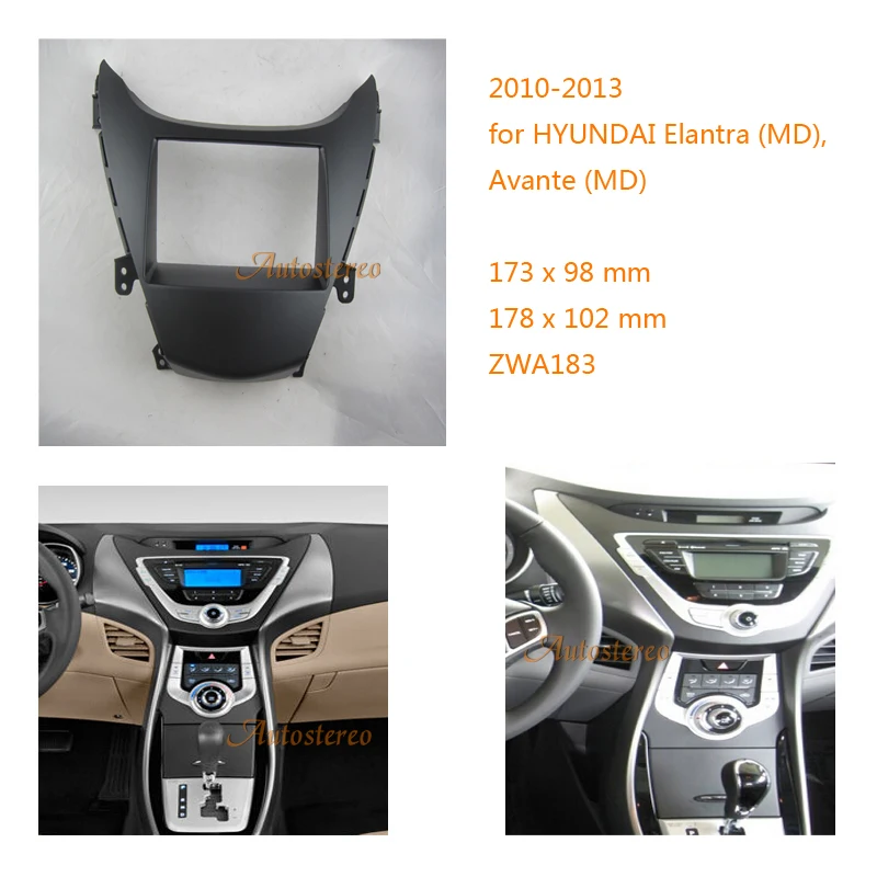 Autostereo Car Radio Fascia Panel for HYUNDAI I35 Elantra Avante 2011-2013 Headunit Dash Fitting Facia Installation Kit
Autostereo Car Radio Fascia Panel for HYUNDAI I35 Elantra Avante 2011-2013 Headunit Dash Fitting Facia Installation Kit