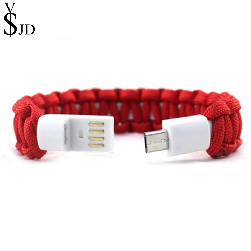 YSJD Umbrella Rope Bracelet Creative Weaving Android Phone USB Data Cable Multifunction Bracelets Bangles for Women Men Jewelry
YSJD Umbrella Rope Bracelet Creative Weaving Android Phone USB Data Cable Multifunction Bracelets Bangles for Women Men Jewelry