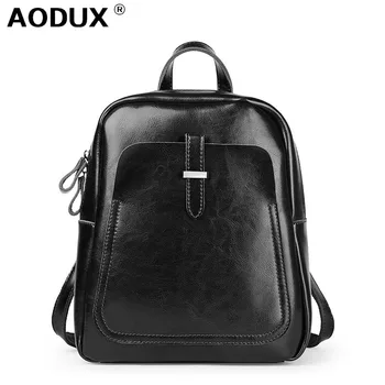Aodux Fashion Classic Vintage Genuine Oil Wax Cowhide Cow Leather Women Girls Real Leather School Backpack Cowhide Shoulder Bag
Aodux Fashion Classic Vintage Genuine Oil Wax Cowhide Cow Leather Women Girls Real Leather School Backpack Cowhide Shoulder Bag