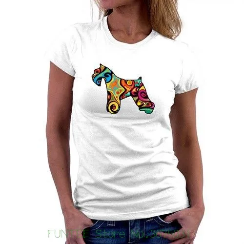 Women's Tee Psychedelic Miniature Schnauzer Women T-shirt Top Quality Cotton Slim O Neck
Women's Tee Psychedelic Miniature Schnauzer Women T-shirt Top Quality Cotton Slim O Neck
