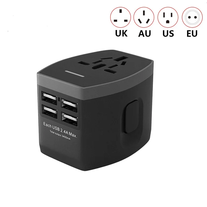 DASENLON Universal Travel Adapter, Worldwide Power Adapter Wall Electric Plugs Sockets Converter for Phone
DASENLON Universal Travel Adapter, Worldwide Power Adapter Wall Electric Plugs Sockets Converter for Phone