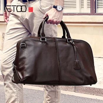 AETOO Men's travel bag, leather handheld single shoulder large capacity luggage bag, long short trip travel business luggage Bag
AETOO Men's travel bag, leather handheld single shoulder large capacity luggage bag, long short trip travel business luggage Bag