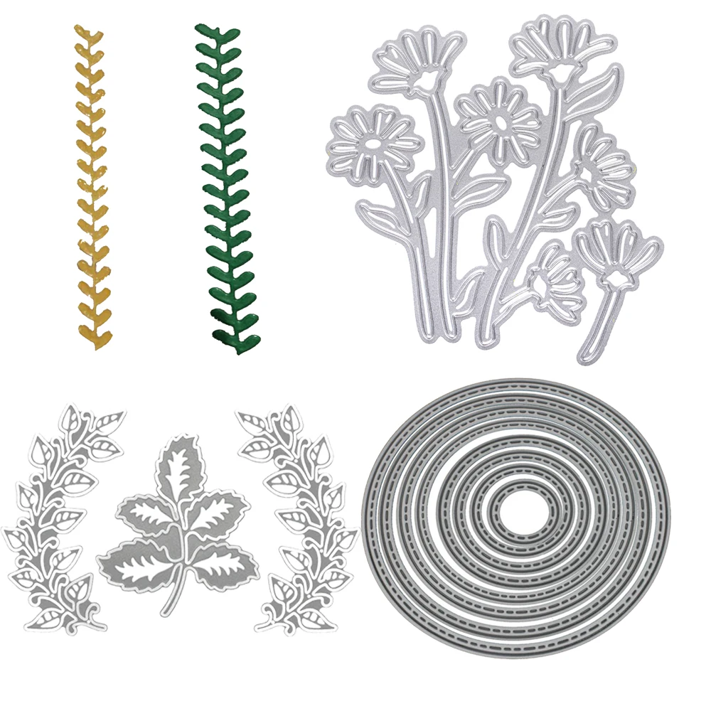 crafts and scrapbooking Flower Circle Metal Dies Cutting For DIY Hand Embossed Carbon Steel Knife Mold For Stencil Wall Designs
crafts and scrapbooking Flower Circle Metal Dies Cutting For DIY Hand Embossed Carbon Steel Knife Mold For Stencil Wall Designs