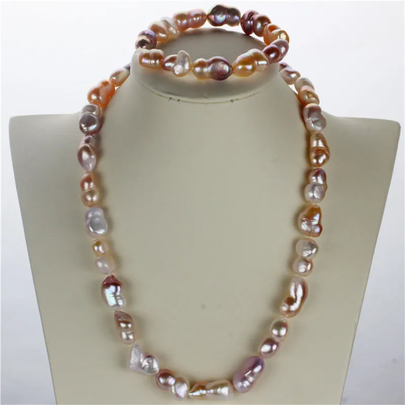 SNH AAA 12mm baroque gourd pearl Necklace/Bracelet 925 sterling silver natural cultured freshwater pearl jewelry set
SNH AAA 12mm baroque gourd pearl Necklace/Bracelet 925 sterling silver natural cultured freshwater pearl jewelry set
