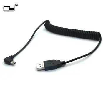 USB 2.0 left Angle 90 Degree A Male to Left Angle Mini B 5p Male Spring Cable for MP3 MP4 Hard Disk Mobile Phone 100cm
USB 2.0 left Angle 90 Degree A Male to Left Angle Mini B 5p Male Spring Cable for MP3 MP4 Hard Disk Mobile Phone 100cm