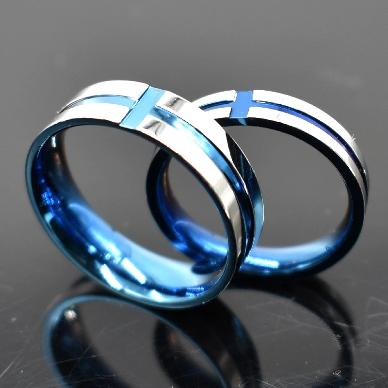AMUMIU Blue/Gold Color Cross Wedding Jewelry Fashion Men Women Rings For Lover New Style Simple HZR051
AMUMIU Blue/Gold Color Cross Wedding Jewelry Fashion Men Women Rings For Lover New Style Simple HZR051