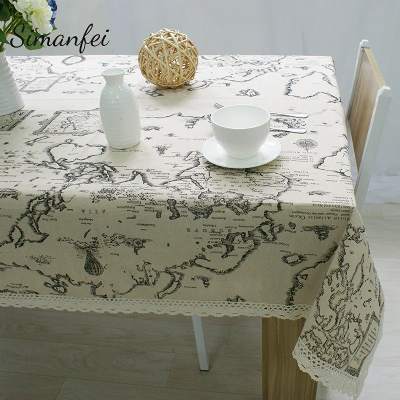 Simanfei Home Decor World Map Print Decorative Table Cloth Cotton Linen Lace Tablecloth Dining Table Cover For Kitchen
Simanfei Home Decor World Map Print Decorative Table Cloth Cotton Linen Lace Tablecloth Dining Table Cover For Kitchen