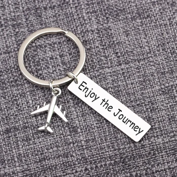 Enjoy The Journey Airplane Pendant Keychain Jewelry Farewell Going Away Gift Keyring Accessories Keepsake 1 Pc Tag Travelling
Enjoy The Journey Airplane Pendant Keychain Jewelry Farewell Going Away Gift Keyring Accessories Keepsake 1 Pc Tag Travelling