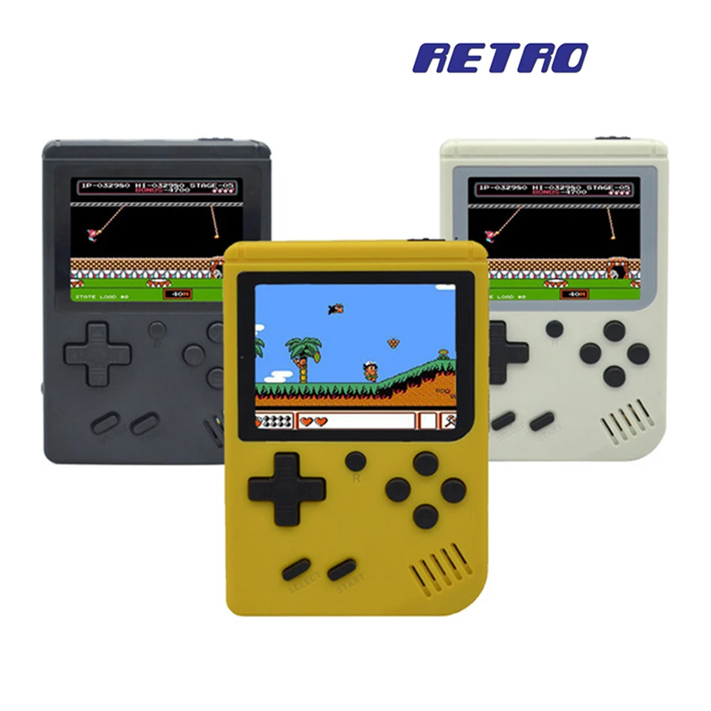 Retro Mini Portable Handheld Game Console Players 3.0 Inch built-in 168 games Video Games Handheld Console yellow/white/black
Retro Mini Portable Handheld Game Console Players 3.0 Inch built-in 168 games Video Games Handheld Console yellow/white/black