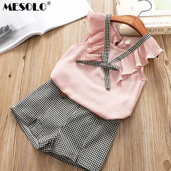 MESOLO In the summer of 2018 with children's clothing han edition girl chiffon vest + grid hot pants suit both virgin suit
MESOLO In the summer of 2018 with children's clothing han edition girl chiffon vest + grid hot pants suit both virgin suit