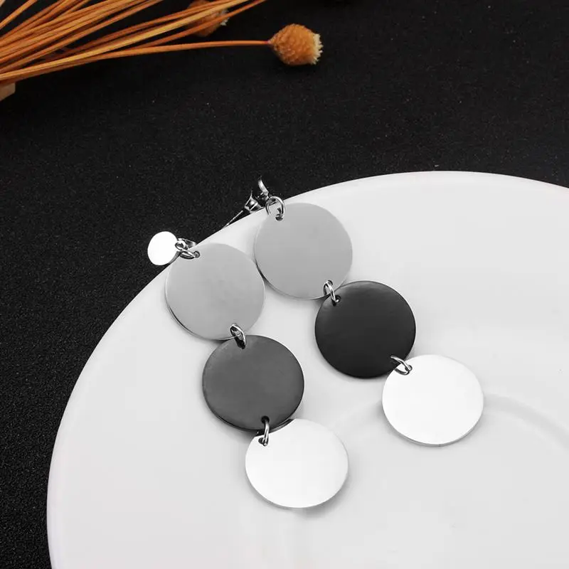 Round Disc Statement Earrings for Women Sequin Design Contrast Color Geometric Drop Earrings Punk Ear Jewelry Bijoux
Round Disc Statement Earrings for Women Sequin Design Contrast Color Geometric Drop Earrings Punk Ear Jewelry Bijoux