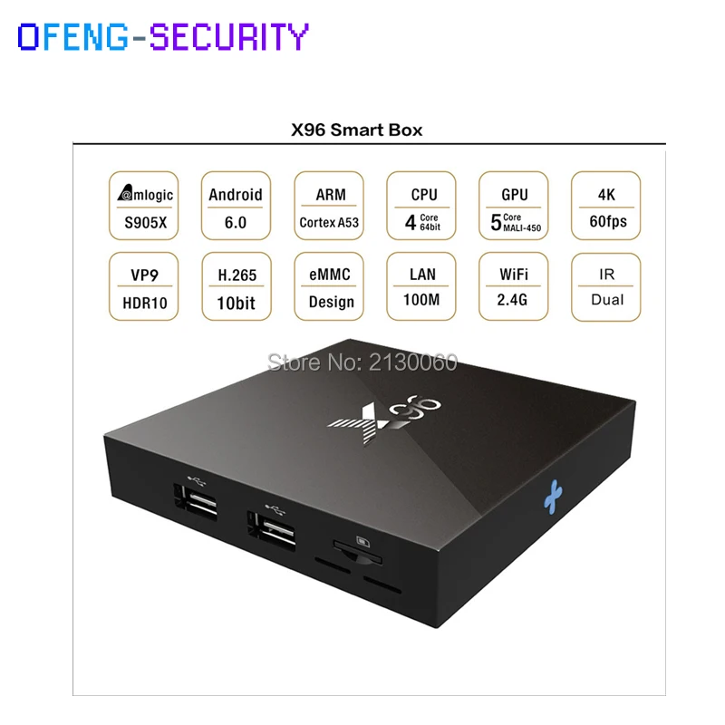 X96 Android TV Box Amlogic S905X Max 2GB RAM 16GB ROM 44