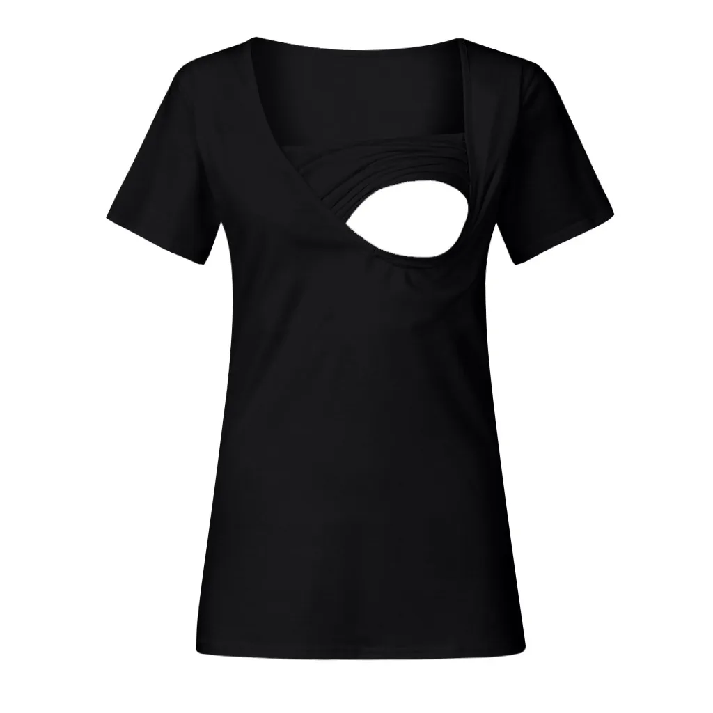 Maternity Clothes Women Maternity Plus Size O-neck Short Sleeve Comfort Nursing Tops T-shirt For Breastfeeding Clothes Summer
Maternity Clothes Women Maternity Plus Size O-neck Short Sleeve Comfort Nursing Tops T-shirt For Breastfeeding Clothes Summer