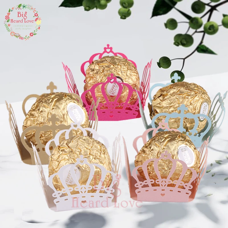 50pcs Laser Cut Crown Heart Candy Bar Box Wedding Favor Chocolate Bar Birthday Party Candy Kids Box Wedding Party Decoration
50pcs Laser Cut Crown Heart Candy Bar Box Wedding Favor Chocolate Bar Birthday Party Candy Kids Box Wedding Party Decoration