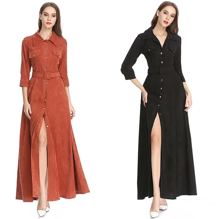 Elegant Corduroy Maxi Dress Retro Abaya Full Length Muslim Long Robes Sashes Kimono Ramadan Middle East Arab Islamic Clothing
Elegant Corduroy Maxi Dress Retro Abaya Full Length Muslim Long Robes Sashes Kimono Ramadan Middle East Arab Islamic Clothing