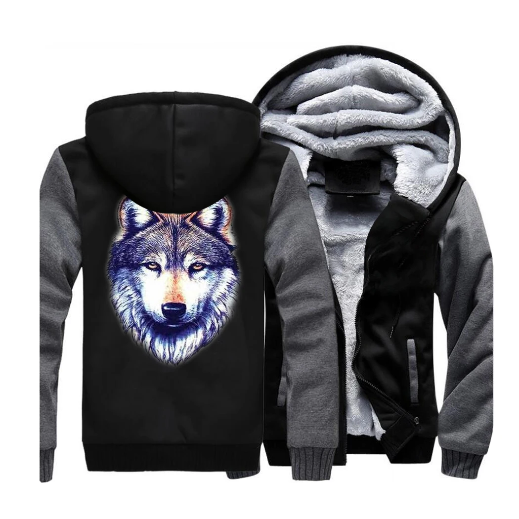Fashion Animal Wolf Printed Men Hoodies 2019 Winter Fleece Jackets Hip Hop Hooded Sweatshirt Mens Coat Brand Clothing CM01
Fashion Animal Wolf Printed Men Hoodies 2019 Winter Fleece Jackets Hip Hop Hooded Sweatshirt Mens Coat Brand Clothing CM01
