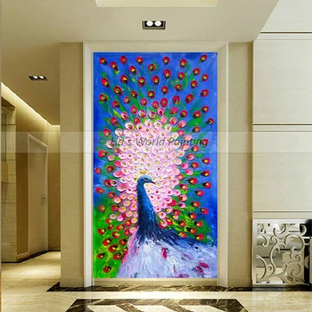 high quality Hand Painted Abstract peacock Oil Painting On Canvas Abstract animal Wall Art knife oil painting for room decora
high quality Hand Painted Abstract peacock Oil Painting On Canvas Abstract animal Wall Art knife oil painting for room decora
