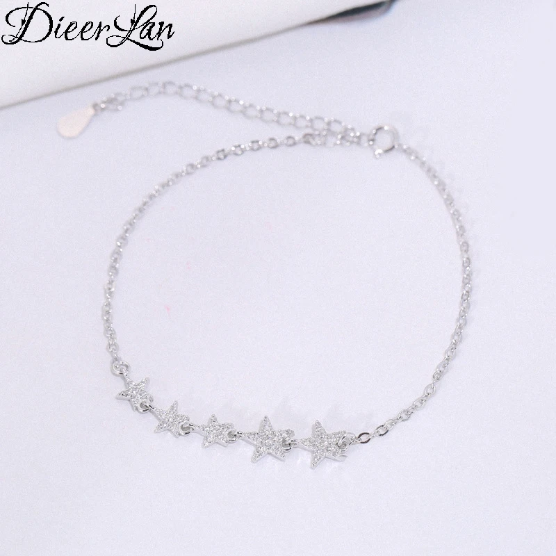 DIEERLAN Drop Shipping 925 Sterling Silver Star Bracelets & Bangles Fashion Bracelet For Women sterling-silver-jewelry
DIEERLAN Drop Shipping 925 Sterling Silver Star Bracelets & Bangles Fashion Bracelet For Women sterling-silver-jewelry