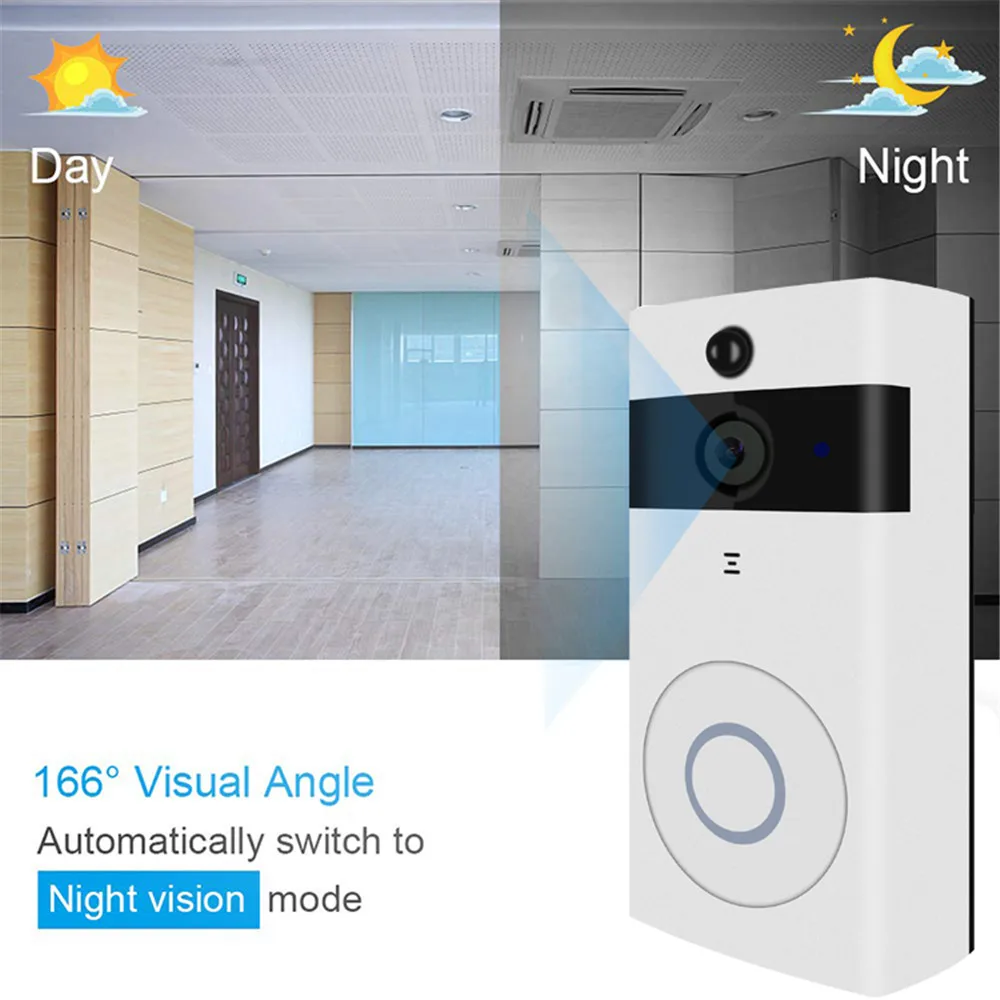 V5 WIFI Doorbell Smart IP Video Intercom Video Door Phone Door Bell Camera For Apartments IR Alarm Wireless Security Camera