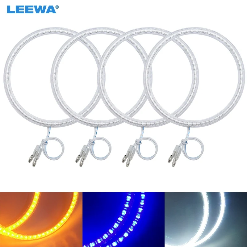 LEEWA 4X120 мм 4 шт./компл. автомобильный SMD СВЕТОДИОДНЫЙ гало кольца ангельские глазки DRL Передняя лампа для BMW E30/E32/E34 белый/синий/желтый # CA4746
LEEWA 4X120 мм 4 шт./компл. автомобильный SMD СВЕТОДИОДНЫЙ гало кольца ангельские глазки DRL Передняя лампа для BMW E30/E32/E34 белый/синий/желтый # CA4746