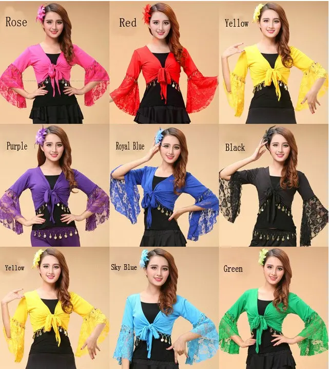 Girls Tribal Belly Dance Top Lace Butterfly Trumpet Half Sleeve Wrap Dancing Deep V Neck Costume Bra M L XL 2XL 3XL 4XL
Girls Tribal Belly Dance Top Lace Butterfly Trumpet Half Sleeve Wrap Dancing Deep V Neck Costume Bra M L XL 2XL 3XL 4XL