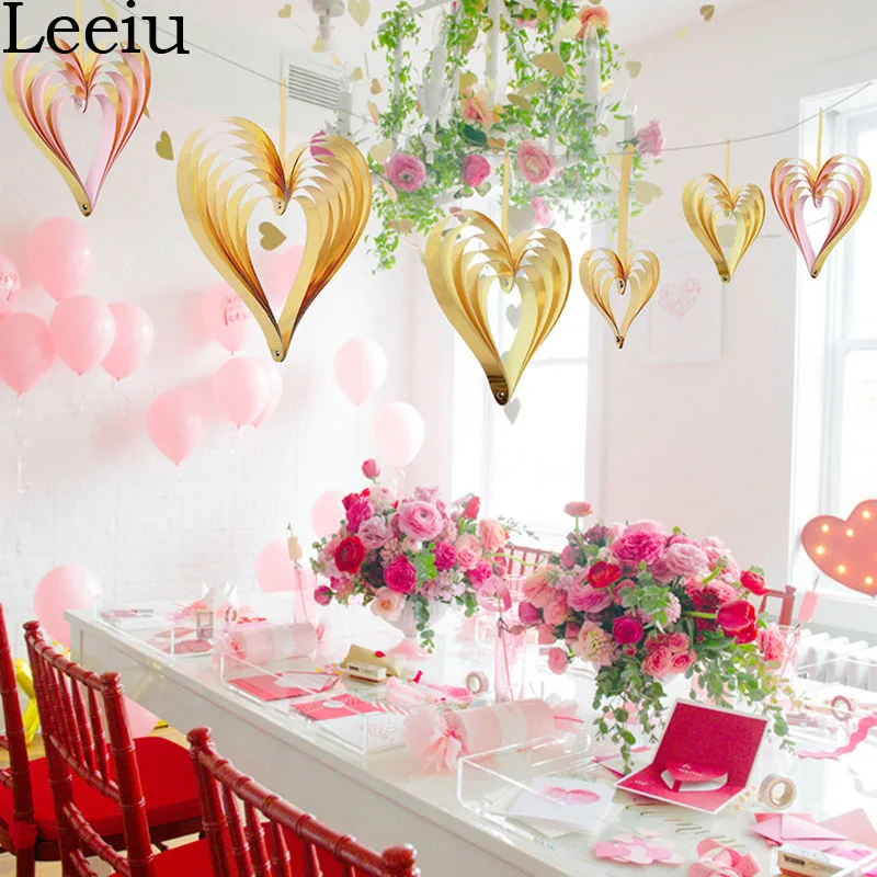 Leeiu 4 Pcs/Set Fold Paper Heart Hanging Pendant Wedding Decor Love Banner Garland Photo Props Birthday Decoration Party Supply
Leeiu 4 Pcs/Set Fold Paper Heart Hanging Pendant Wedding Decor Love Banner Garland Photo Props Birthday Decoration Party Supply