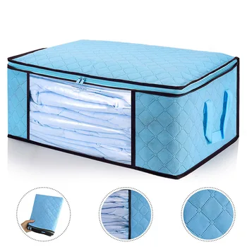 Large Foldable Storage Bags Clear Window Handles Zippers Closure for Closets Blankets Clothes E2S
Large Foldable Storage Bags Clear Window Handles Zippers Closure for Closets Blankets Clothes E2S
