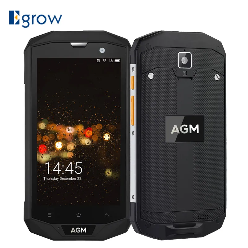 Оригинал AGM A8 IP68 Водонепроницаемый мобильный телефон 5.0 "HD 3/4 ГБ Оперативная