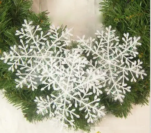 30Pcs 11 cm Snowflake Christmas Ornament White Plastic Snowflakes Xmas Tree Christmas Decorations Snowflake Floco De Neve Natal
30Pcs 11 cm Snowflake Christmas Ornament White Plastic Snowflakes Xmas Tree Christmas Decorations Snowflake Floco De Neve Natal