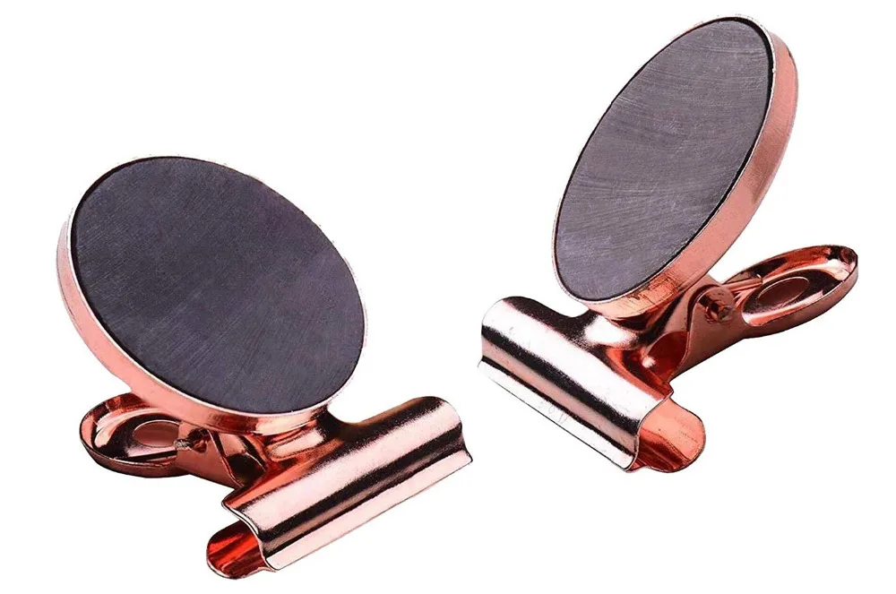 XRHYY 2 Pieces Refrigerator Magnet Hook Clips, Strong Magnetic Clips with Scratch Safe for Notes, Fridge, Office (Rose Gold)
XRHYY 2 Pieces Refrigerator Magnet Hook Clips, Strong Magnetic Clips with Scratch Safe for Notes, Fridge, Office (Rose Gold)