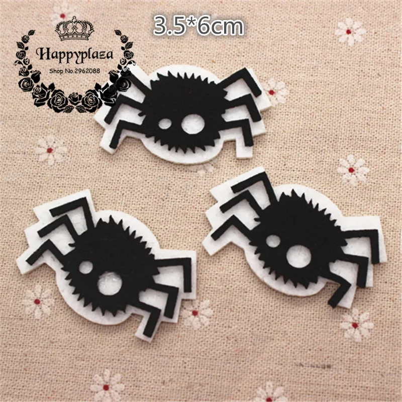 10pcs Kawaii Handmade Non-woven Fabric Halloween Spider Applique Patches Felt Accessories DIY Craft Scrapbooking,35*60mm
10pcs Kawaii Handmade Non-woven Fabric Halloween Spider Applique Patches Felt Accessories DIY Craft Scrapbooking,35*60mm