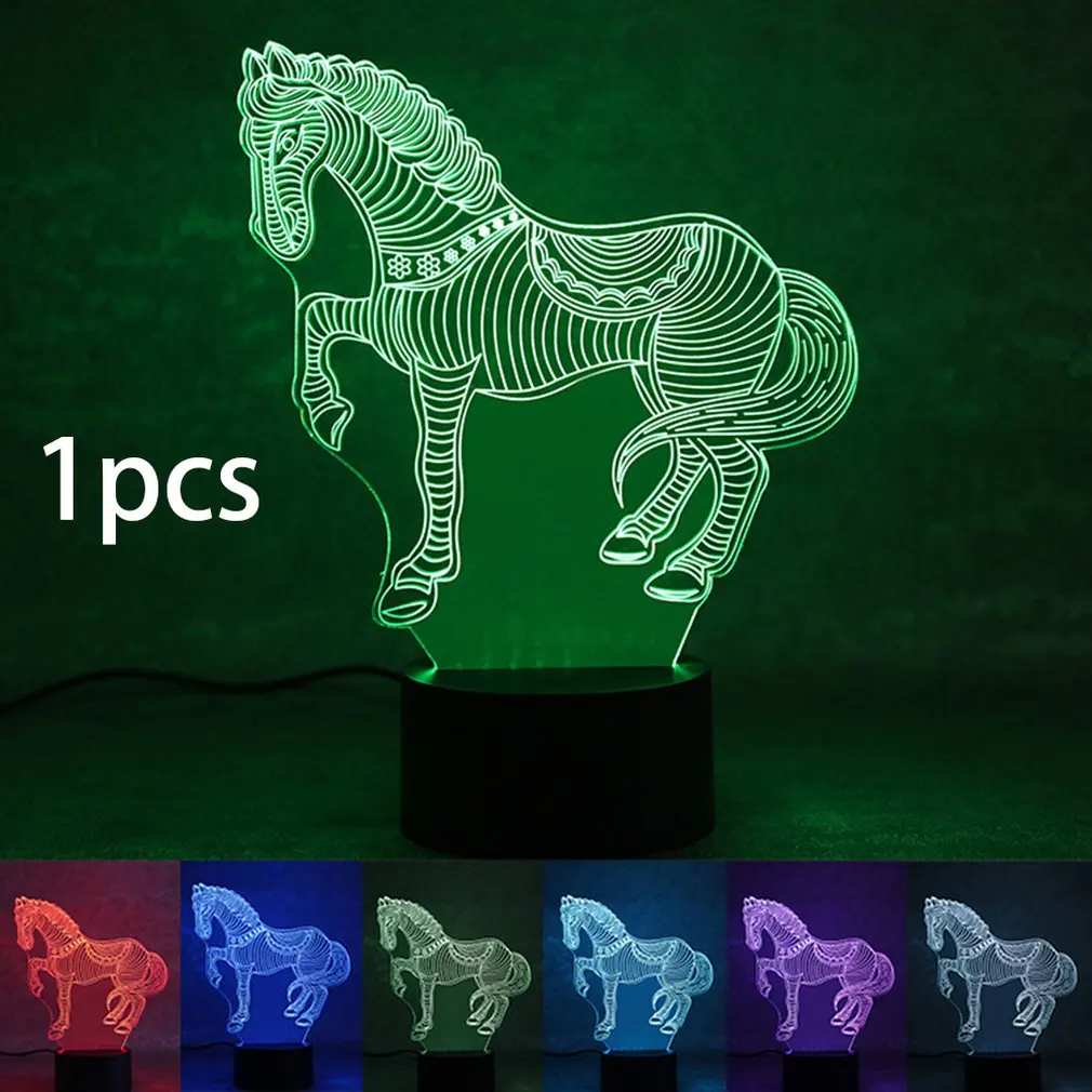 Colorful 3D Night Light Horse Night Light Eye Care LED Light Bedside Night Lamp Home Decoration Birthday Gift
Colorful 3D Night Light Horse Night Light Eye Care LED Light Bedside Night Lamp Home Decoration Birthday Gift