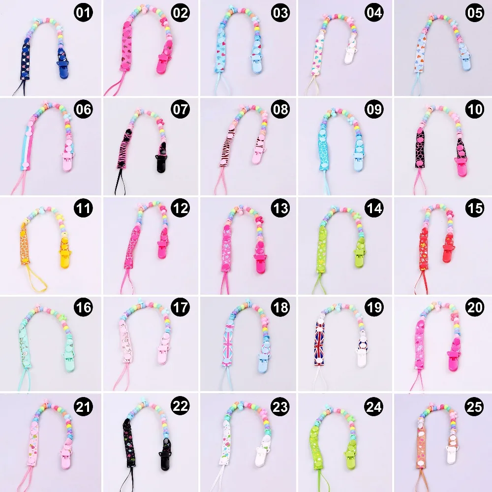 Fashion Newborn Baby Pacifier Clips Chain Baby Nipple Holder DIY Round Bead Pacifier Chain Clip for Child Nipple Folder B0657
Fashion Newborn Baby Pacifier Clips Chain Baby Nipple Holder DIY Round Bead Pacifier Chain Clip for Child Nipple Folder B0657