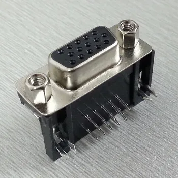 5PCS Black DR15 3Rows Parallel Port 15 Pin D Sub Male 15 Way PCB 90 Degree Connector DB15 Socket Plug VGA Adapter
5PCS Black DR15 3Rows Parallel Port 15 Pin D Sub Male 15 Way PCB 90 Degree Connector DB15 Socket Plug VGA Adapter