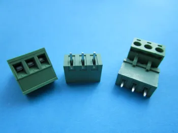 100 Pcs Close Straight 3 pin/way Pitch 5.08mm Screw Terminal Block Connector Green Color Pluggable Type With Straight pin
100 Pcs Close Straight 3 pin/way Pitch 5.08mm Screw Terminal Block Connector Green Color Pluggable Type With Straight pin