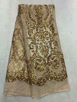 hot selling french net lace fabric S-7112 with sequins 5 yards African SEQUINS NET Lace fabric
hot selling french net lace fabric S-7112 with sequins 5 yards African SEQUINS NET Lace fabric