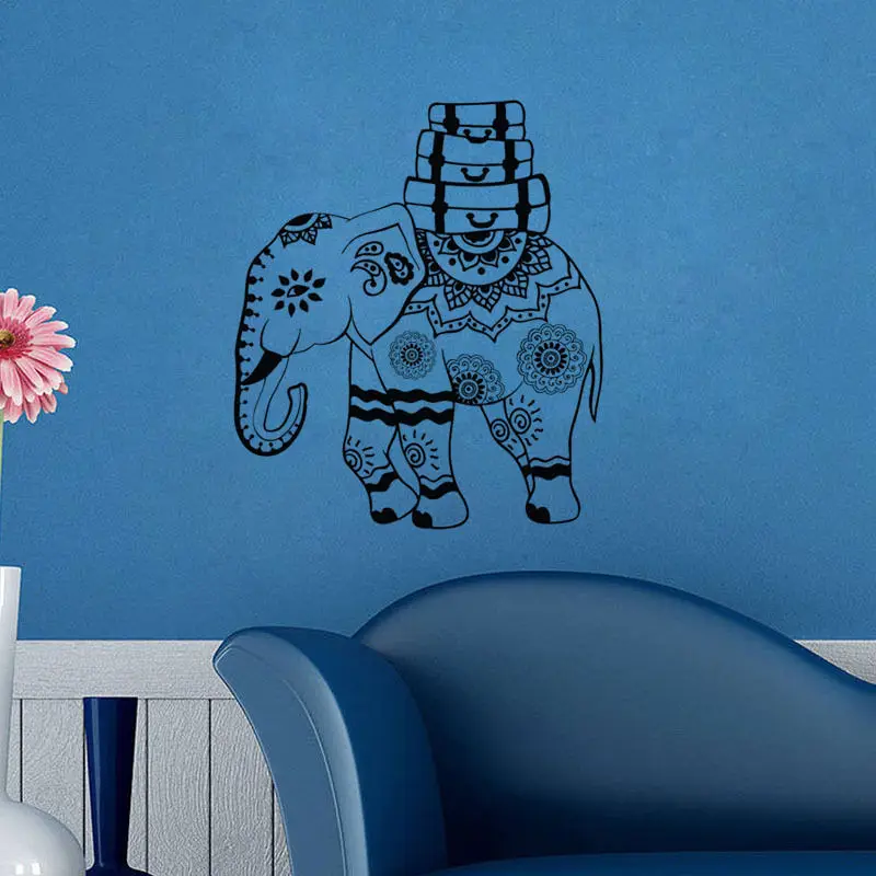 Indian Pattern Art Wall Decals Elephant Floral Wall Sticker Removable Vinyl Wallpaper For Home Decoration Y-525
Indian Pattern Art Wall Decals Elephant Floral Wall Sticker Removable Vinyl Wallpaper For Home Decoration Y-525