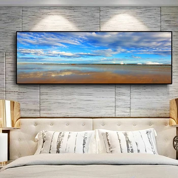 Nature Ocean Beach Sky Clouds Panorama Landscape Canvas Painting Posters and Prints Wall Art Picture for Living Room Decoration
Nature Ocean Beach Sky Clouds Panorama Landscape Canvas Painting Posters and Prints Wall Art Picture for Living Room Decoration