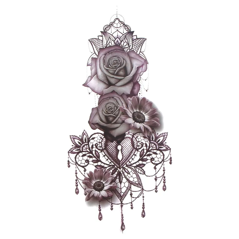 2 Pcs Purple Rose Jewelry Water Transfer Tattoo Stickers Women Body Chest Art Temporary Tattoo Lady Waist Bracelet Flash Tatoos
2 Pcs Purple Rose Jewelry Water Transfer Tattoo Stickers Women Body Chest Art Temporary Tattoo Lady Waist Bracelet Flash Tatoos