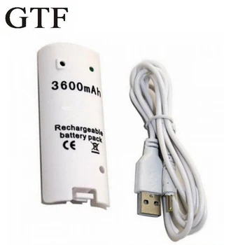 GTF 3600mAh Rechargeable Game Battery with Charging Cable for Nintendo Wii Remote Controller game machine battery
GTF 3600mAh Rechargeable Game Battery with Charging Cable for Nintendo Wii Remote Controller game machine battery