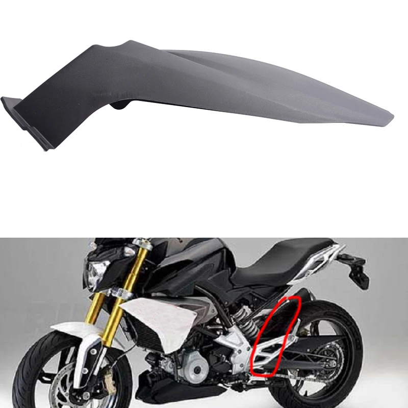 Black Plastic Motorcycle Rear Mudguard Fender for BMW G310GS 2017-2018 G 310 GS (6)