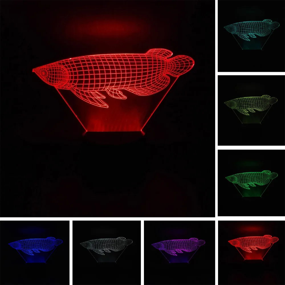 3D Fashion Simulation Fish Visual LED Night Light Lucky Arowana Table Lamp Decor Colorful Novelty Lighting Child Baby Toy Gifts
3D Fashion Simulation Fish Visual LED Night Light Lucky Arowana Table Lamp Decor Colorful Novelty Lighting Child Baby Toy Gifts
