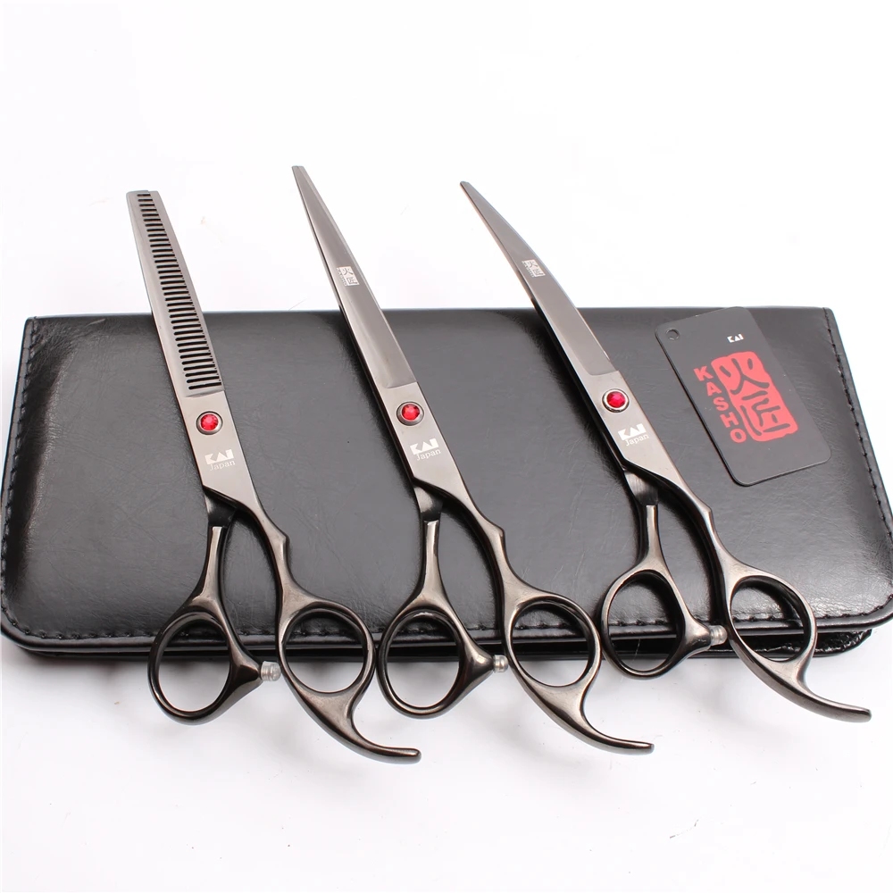 H3003 3Pcs Suit 7" 19.5cm JP 440C Cutting+Thinning Scissors+Down Curved Shears Professional Pets Hair Clippers Grooming-for-dog
H3003 3Pcs Suit 7" 19.5cm JP 440C Cutting+Thinning Scissors+Down Curved Shears Professional Pets Hair Clippers Grooming-for-dog
