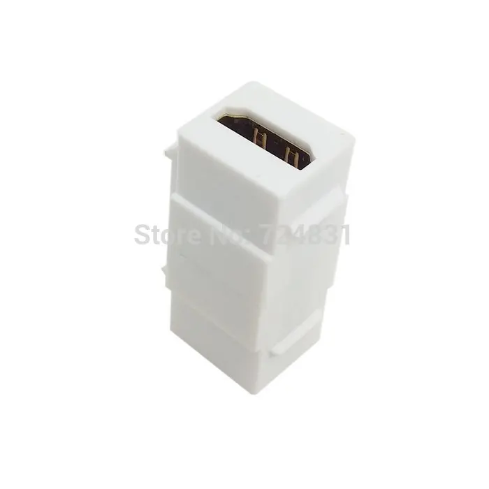 CYDZ White Color HDMI 1.4 Snap-in Female to Female F/F Keystone Jack Coupler Adapter for Wall Plate
CYDZ White Color HDMI 1.4 Snap-in Female to Female F/F Keystone Jack Coupler Adapter for Wall Plate
