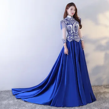 New Party Cheongsam Oriental Women Maxi Dress Fashion Chinese Style Elegant Long Qipao Luxury Trailing Robe Vestido S-XXL
New Party Cheongsam Oriental Women Maxi Dress Fashion Chinese Style Elegant Long Qipao Luxury Trailing Robe Vestido S-XXL