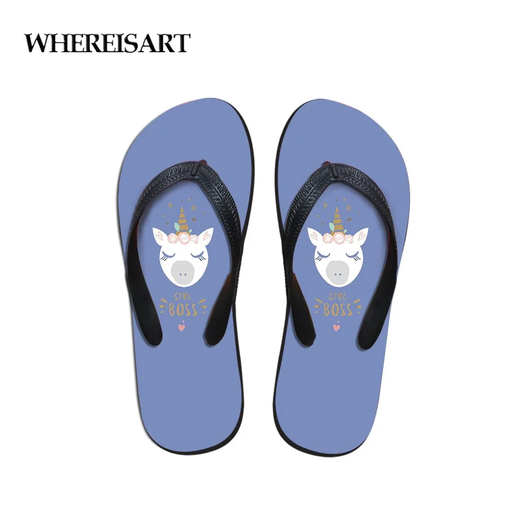 WHEREISART Comfort Slippers House Unicorn Girl Slippers Women Floral Design Home Beach Shoes Flip Flop in Women's Slippers
WHEREISART Comfort Slippers House Unicorn Girl Slippers Women Floral Design Home Beach Shoes Flip Flop in Women's Slippers